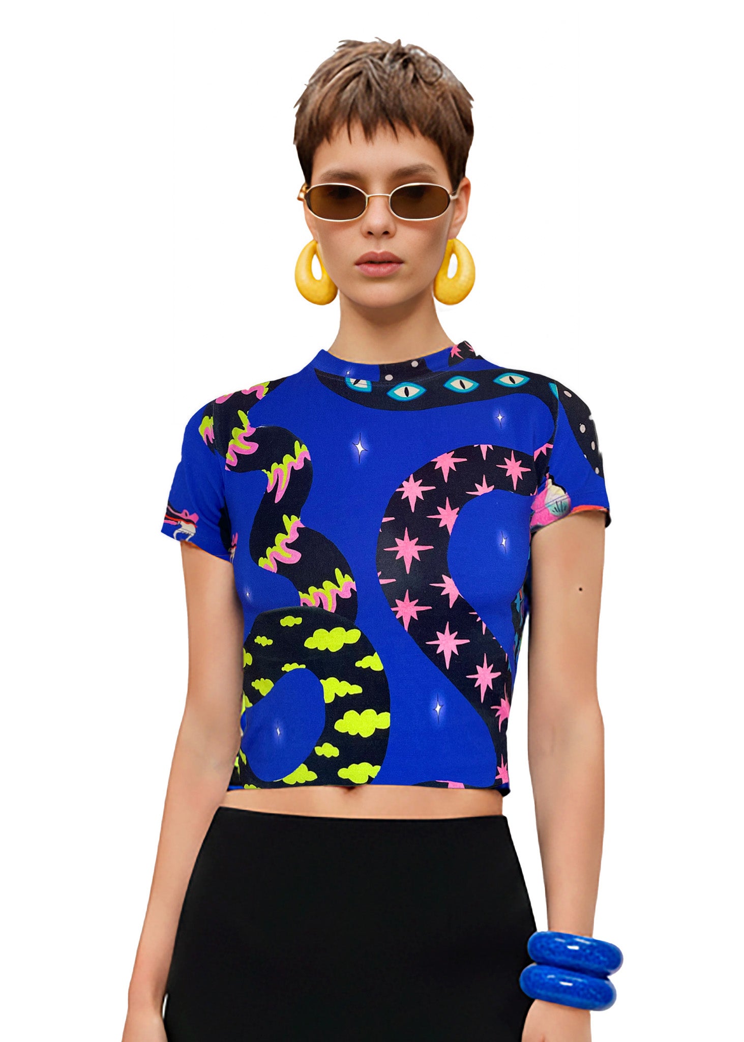 Yoga Crop Top „DRAGONS DREAMS“ von Pitaya Yoga