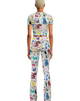 ANIMAL SOUP FLARED PANTS - BAMBOO