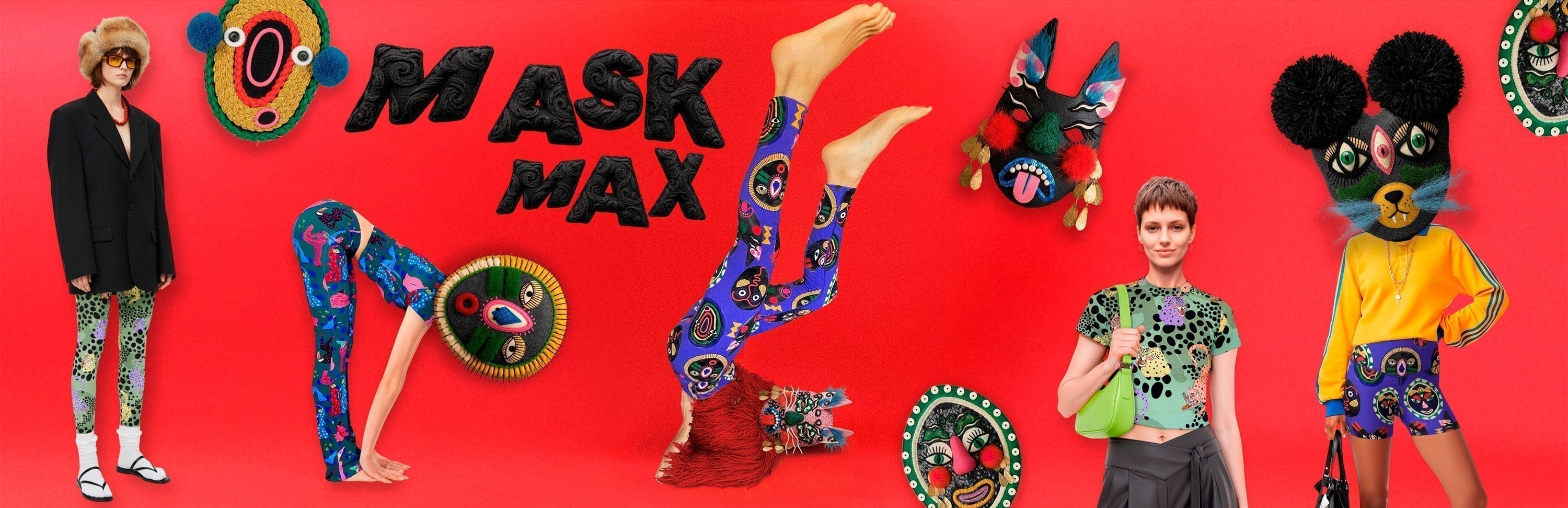 MASK MAX: Bold Activewear Prints Inspired by Ancestral Masks