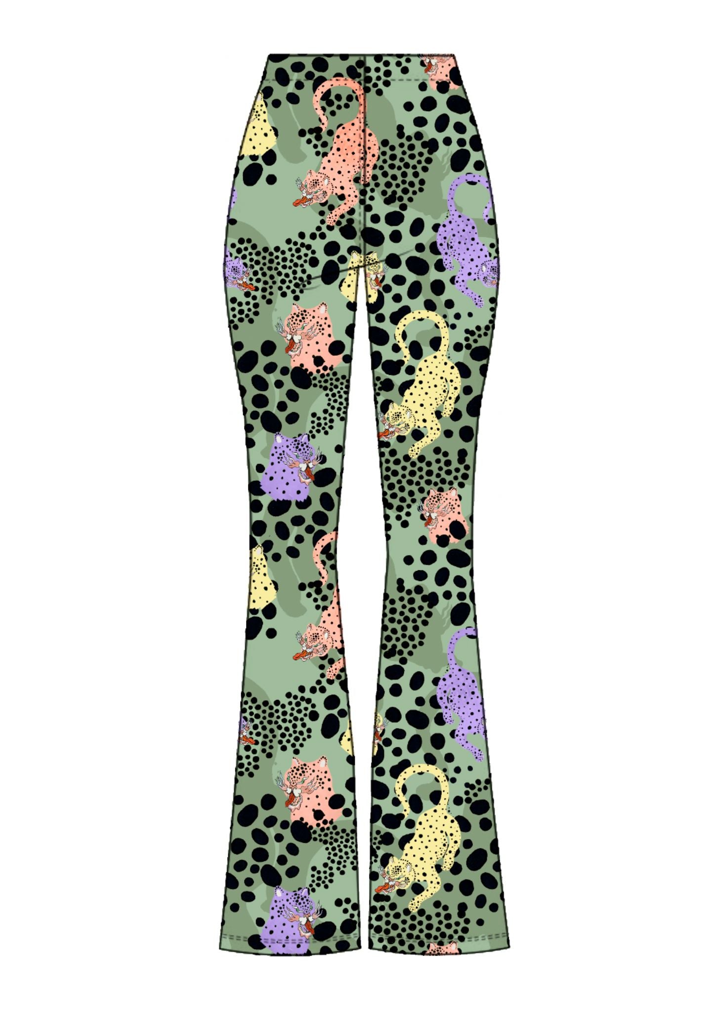 MS CHEE FLARED PANTS -  BAMBOO