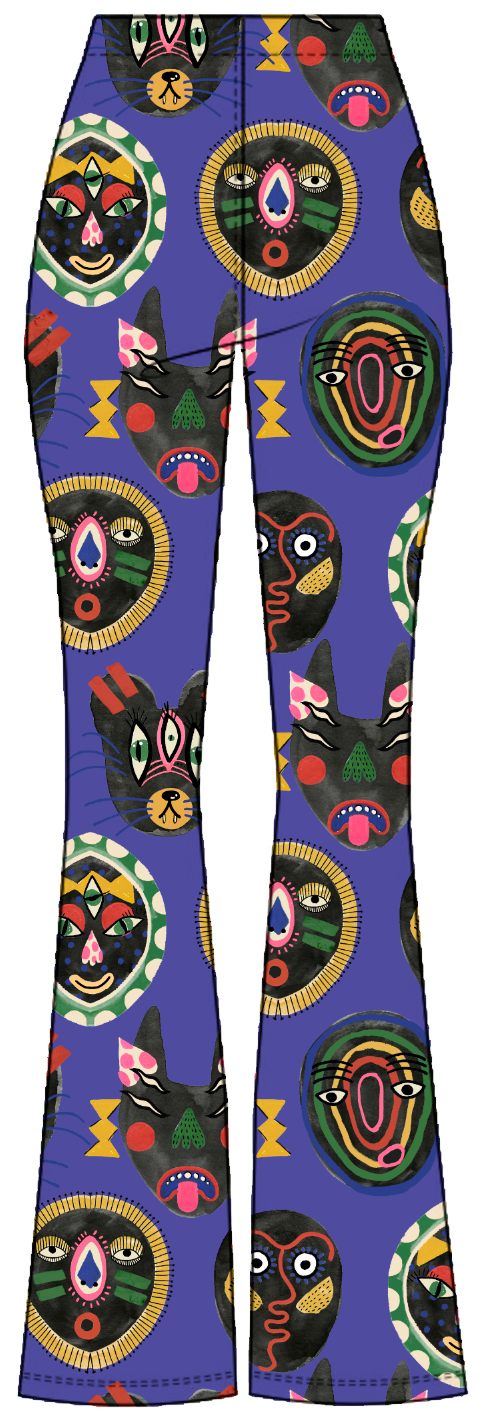 CONNAN AUSGESTELLTE HOSE - BAMBUS