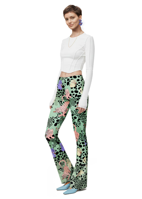 MS CHEE FLARED PANTS -  BAMBOO