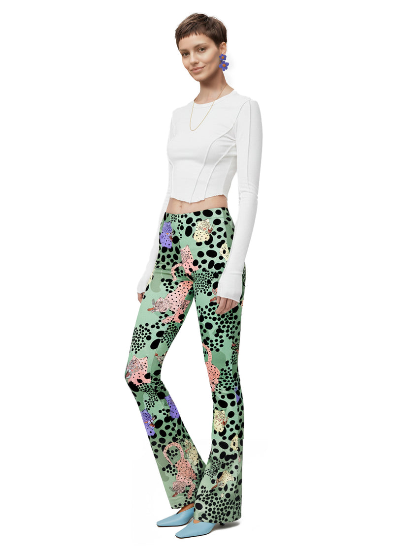 MS CHEE FLARED PANTS -  BAMBOO