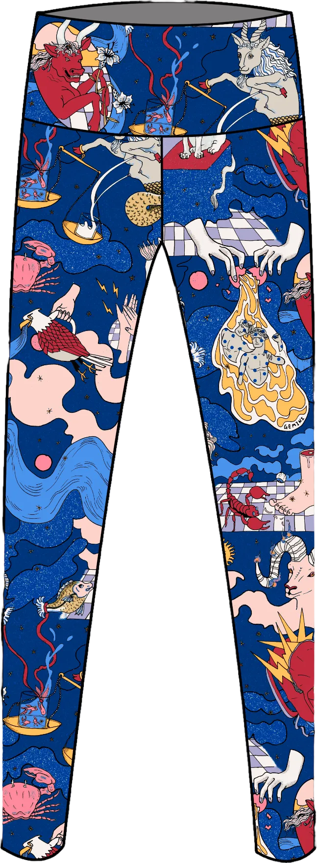 ASTROLOGEEK- LEGGINGS - Blue