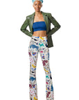 ANIMAL SOUP FLARED PANTS - BAMBOO