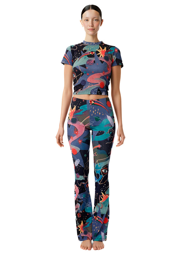DOOR OF THE COSMOS FLARED PANTS -  BAMBOO