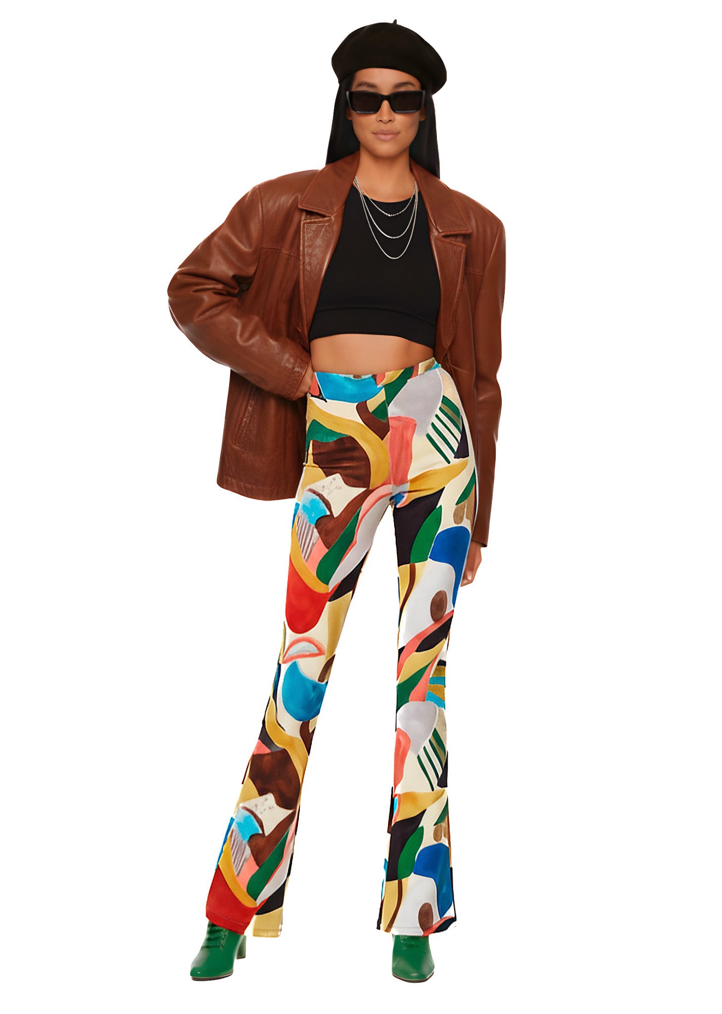 TUTTI FRUTI AUSGESTELLTE HOSE – BAMBUS