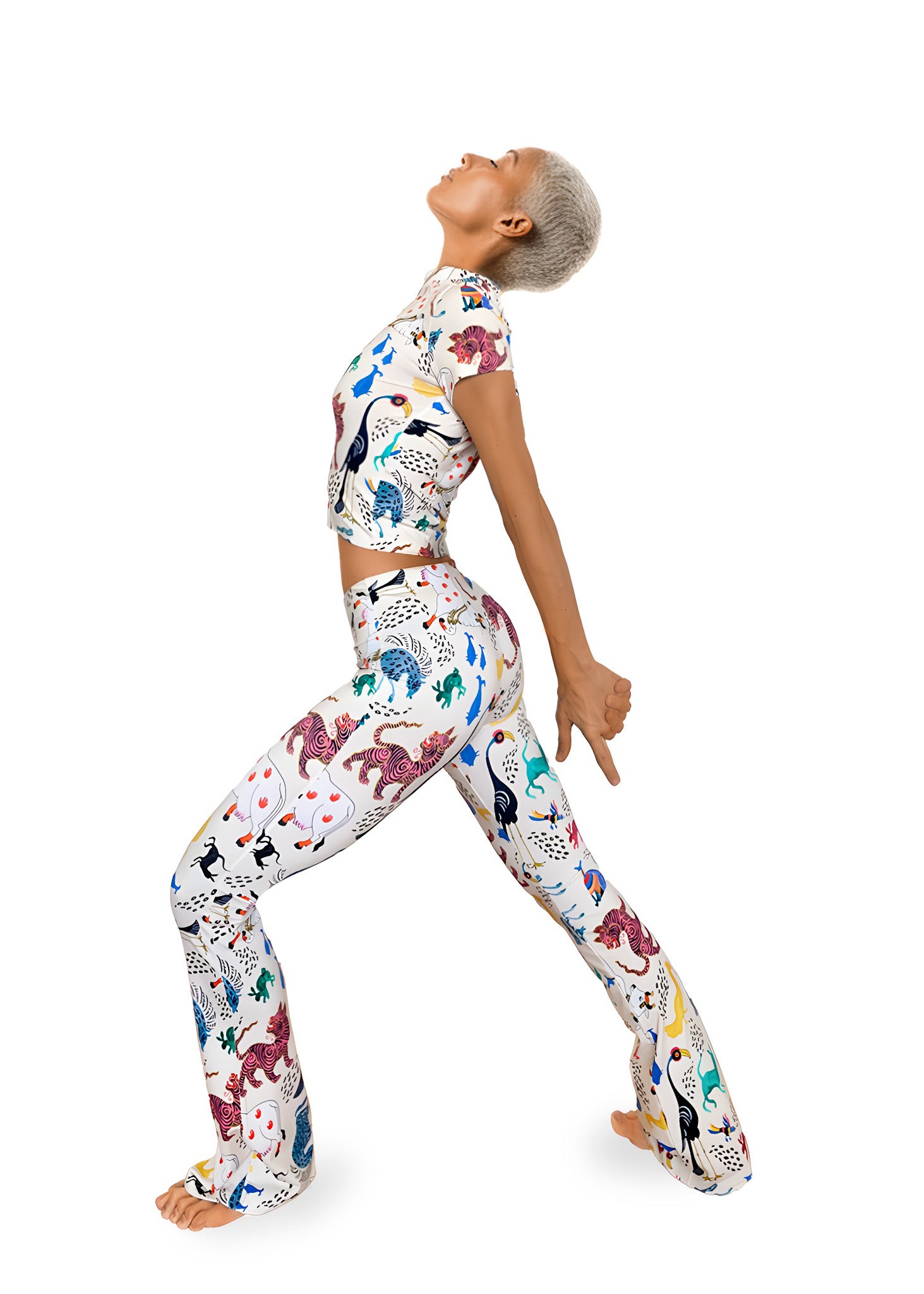 T-Shirt mit Tiersuppenmotiv - Bambus