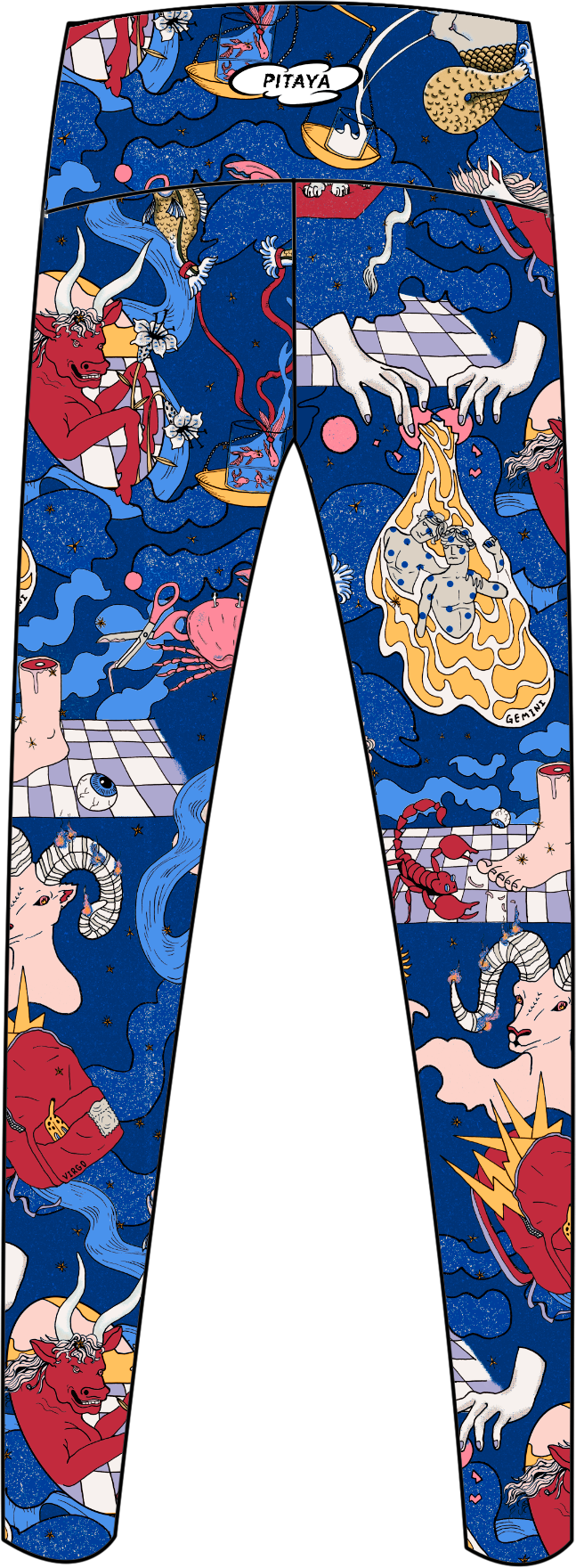 ASTROLOGEEK- LEGGINGS - Blue