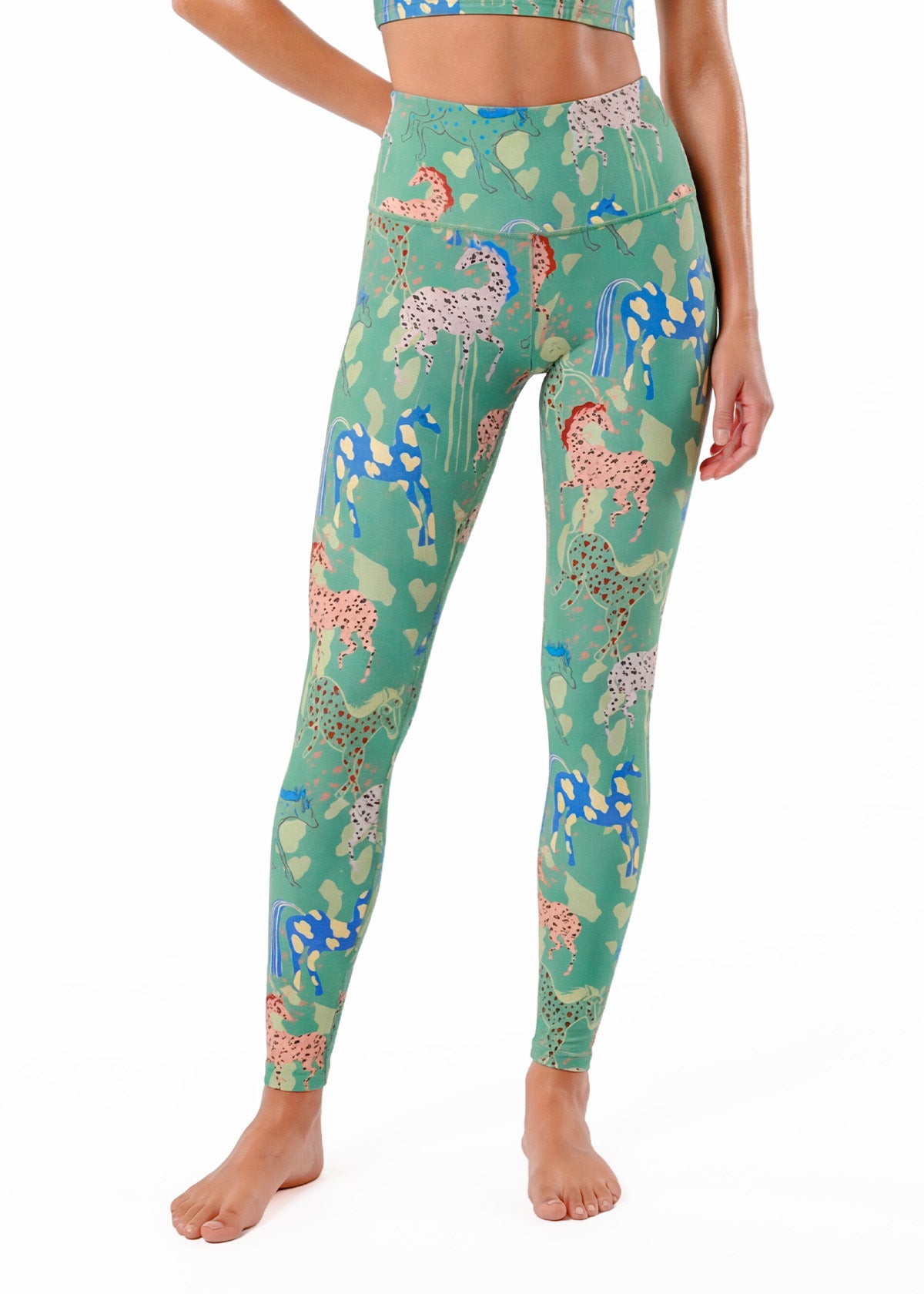 KHUTULUN’S HORSES LEGGINGS -BAMBOO