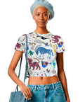 T-Shirt mit Tiersuppenmotiv - Bambus